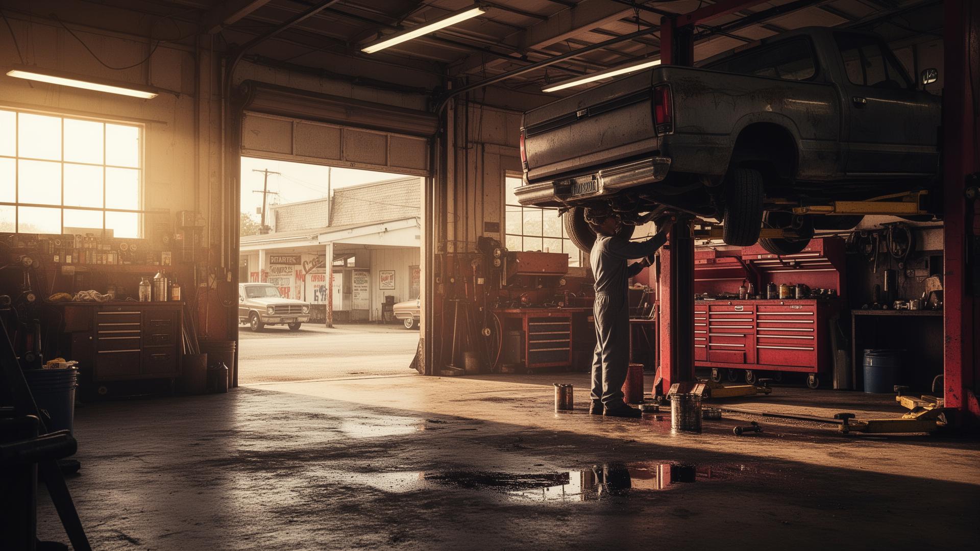 Iron Horse Auto Repair garage interior