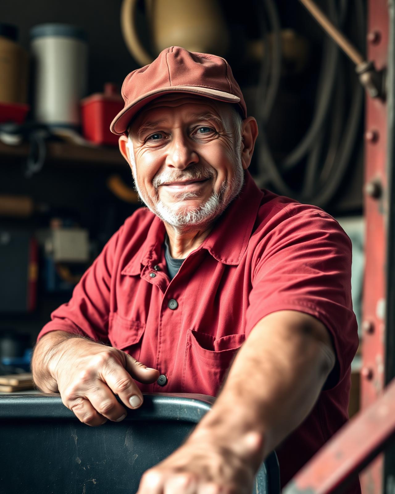 Iron Horse owner Hank in the shop